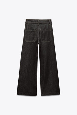ZW COLLECTION WIDE-LEG HIGH-WAIST JEANS - Zara фото 26