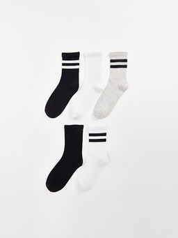 ?izgili Kad?n Soket ?orap 5li