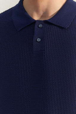 TRENDYOL MAN Lacivert Limited Edition Relaxed K?sa Kol Triko Polo Yaka T-shirt TMNSS23PO00025 - Trendyolmilla фото 5