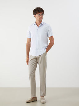 Regular Fit K?sa Kollu Ekose Arm?rl? Erkek G?mlek