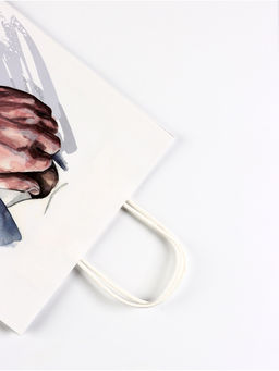 Цена за 2 шт. Пакет подарочный крафт Джентльмен, 25?12?32 см