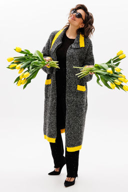 Кардиган Michel Chic 366 серый меланж