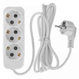 Удлинитель сетевой 3м, 3 гнезда, с заземлением (Россия) - Домашняя мода фото 3