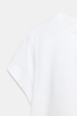 CAMISETA ASIM?TRICA MANGA CORTA / Blanco