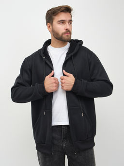 Толстовка муж. Дэнди 3-х нитка начес черный