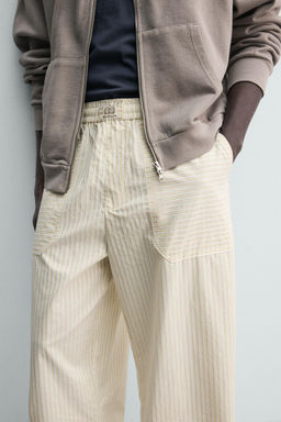 PANTAL?N RELAXED FIT RAYAS CONTRASTE / Rayas