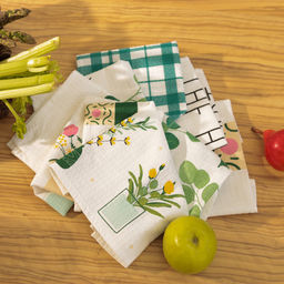 Набор кухонных полотенец Доляна Garden life 35х60см-7шт, 100% хлопок  фото 16