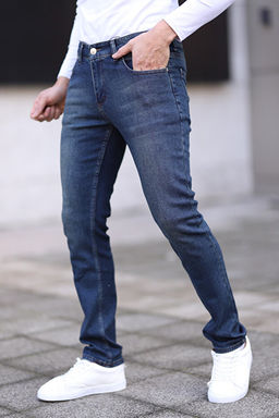 Koyu Lacivert Erkek Regular Jeans TMNSS25JE00001