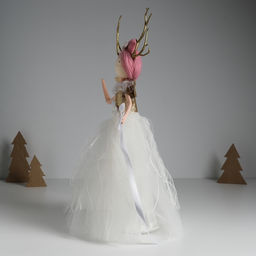 Кукла интерьерная Принцесса леса в белом платье 9,8х9,8х39,5 см - Simaland фото 3