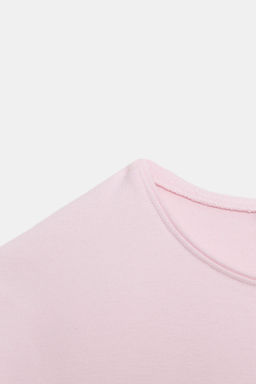 CAMISETA CROPPED MANGA CORTA / Rosa tiza - Zara фото 5