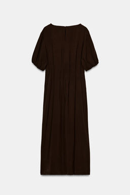 HALTER EYELET MIDI DRESS - Zara фото 12