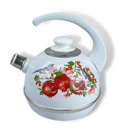 Чайник 3,5л Т04/35/03/37/Н03 конс.ручка белый/Цветущий гранат (декор-нерж.сталь на белом)