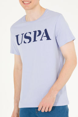 Мужская синяя футболка с круглым вырезом Basic - U.s. polo assn фото 4