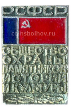 Значок Общество охраны памятников истории и культуры РСФСР