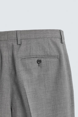 PANTAL?N SLIM FIT TRAJE ESTRUCTURA / Gris - Zara фото 8