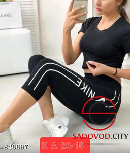 Бесшовные эластичные бриджи для спорта
