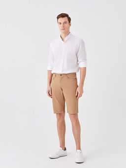 Standart Kal?p Gabardin Erkek Bermuda ?ort