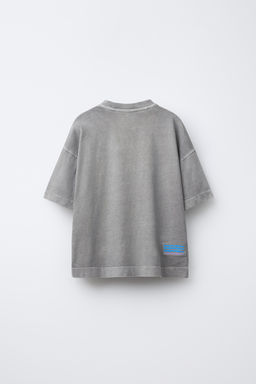 GARMENT DYE PRINTED T-SHIRT AND BERMUDA SHORTS SET - Zara фото 2