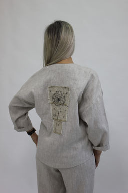 Жакет Лен 100% - Елецкие узоры фото 4