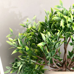 Искусственный цветок в горшке «Фрутикоса пышная», 14×20 см, МИКС