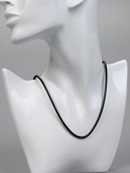 Цена за 10 шт. Корейская вощёная нить, 55 см, d=3 мм, чёрная