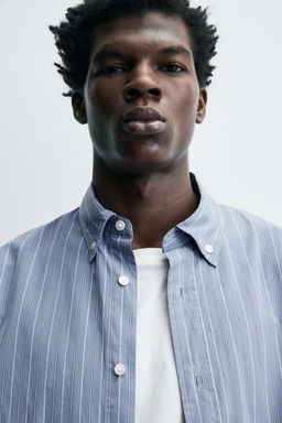 STRIPED TEXTURED SHIRT - Zara фото 5