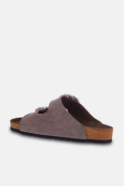 Trendyol Shoes Vizon Tas Aksesuar Detayl? Cift Tokal? Kad?n Terlik TAKSS24TE00002 - Trendyolmilla фото 9