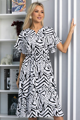 Платье Кристи (черно-белое) П13871-35М - Lt collection фото 2