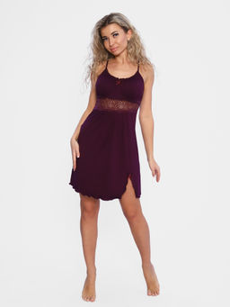 Ночная сорочка АССОЛЬ 58-60 премиум (темно лиловый №4/2)