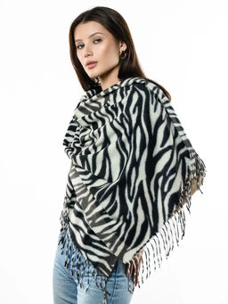 Яркий палантин с анималистичным принтом - Pretty mania фото 7
