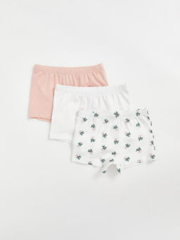 Beli Lastikli Bask?l? K?z Bebek Boxer 3l?