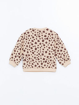 Bisiklet Yaka ?i?ekli K?z Bebek Sweatshirt - Waikiki фото 2