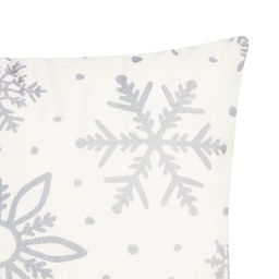 Наволочка декоративная новогодняя Этель. Снежинки 40?40 см, 100% п/э