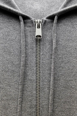 KNIT CARDIGAN WITH HOOD - Zara фото 8