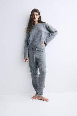 Joggers de punto fino