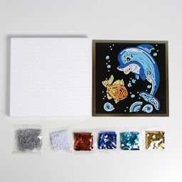 Набор для творчества. Аппликация пайетками Дельфин - Школа талантов фото 2