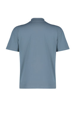 Koyu Gri %100 Pamuk Basic Regular/Normal Kal?p Dik Yaka Orme T-Shirt TWOAW20TS0096