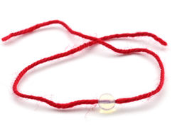 Браслет карасная нить с лунным камнем "Весы" шарик 6мм, 33см