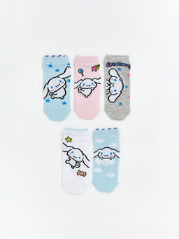 Cinnamoroll Desenli K?z ?ocuk Patik ?orap 5li