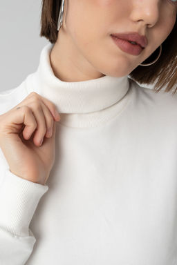 Джемпер из мягкого хлопкового футера - Solo mio фото 16