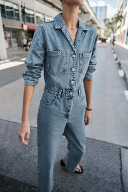 MONO Z1975 LARGO DENIM / Azul medio - Zara фото 5