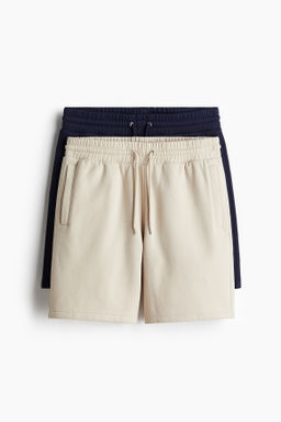 Pack 2 pantalones cortos en sudadera Regular Fit