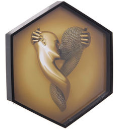 Часы настенные + пано 2шт "HOME STYLE" Любовь, черный корпус