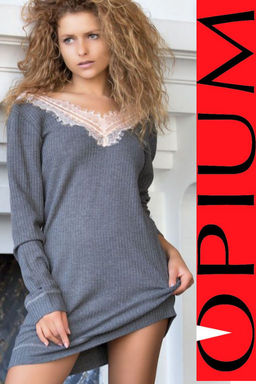 D-1 Opium Home&Sleepwear сорочка c длинным рукавом женская