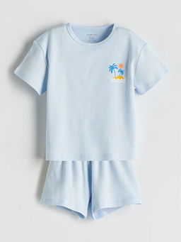 Erkek Bebek Pamuklu Ti??rt ve ?ort 2li