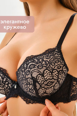 Бюстгальтер 20018 кружевной пушап OIRO
