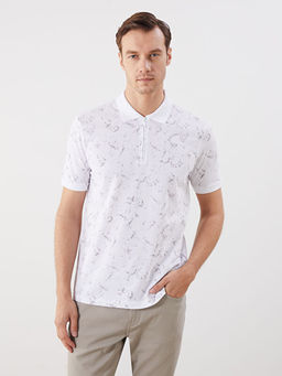 Polo Yaka Desenli Pike Erkek Ti??rt
