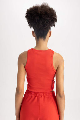 DeFactoFit NBA Chicago Bulls Укороченная майка из 100% хлопка с круглым вырезом  фото 11