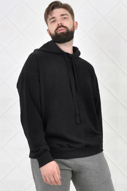 Арт. 6584 Толстовка мужская 46-54 (5 шт) Цвет:черный - Идеал фото 4