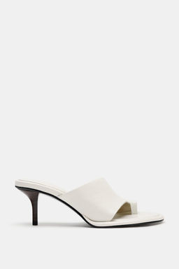 SANDALIA TAC?N PIEL LIMITED EDITION / Blanco - Zara фото 4